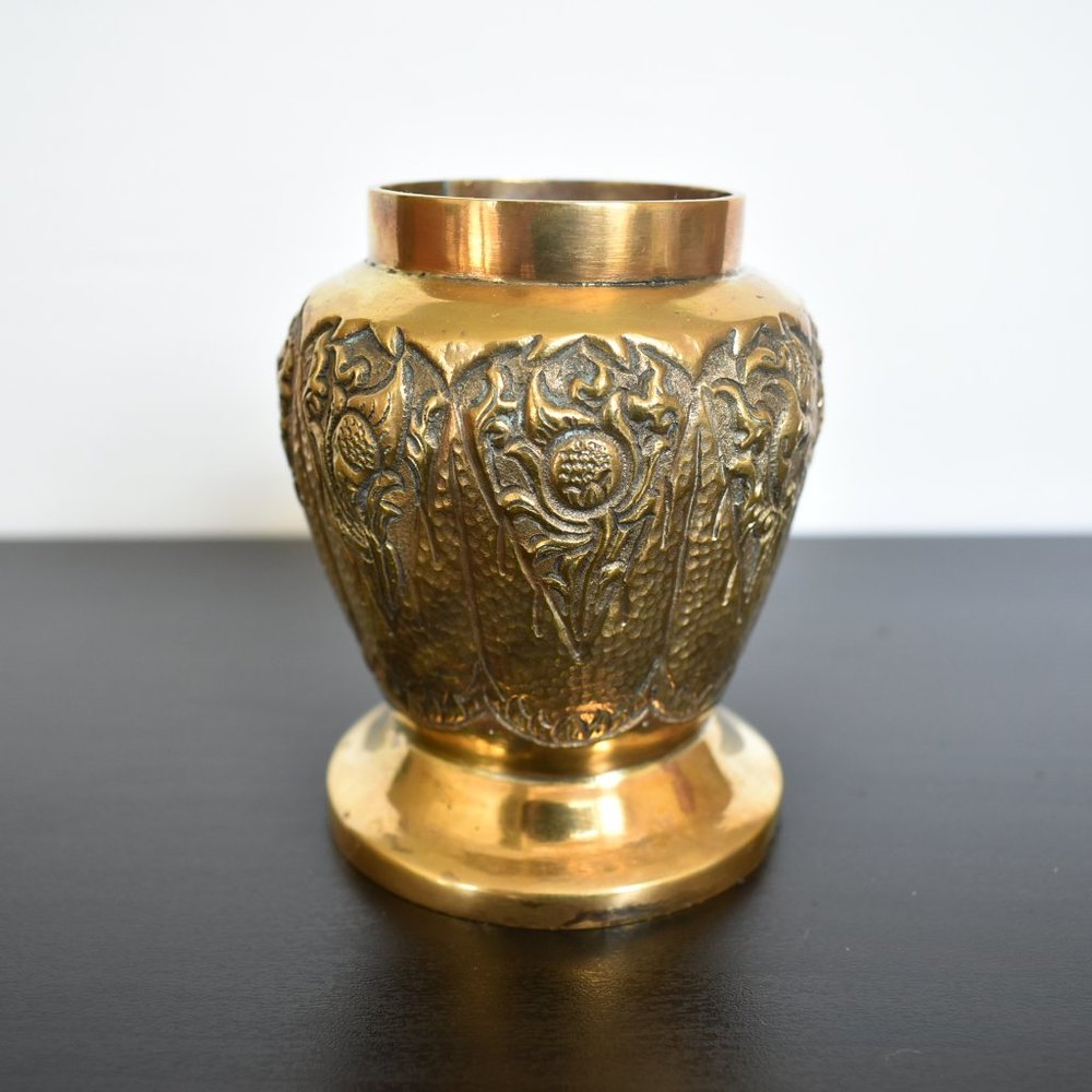 Vintage Brass Container - Picture 2 of 6